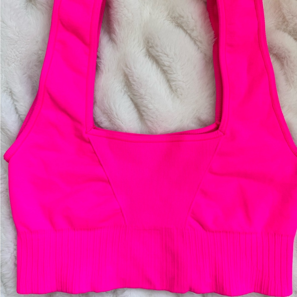Vibrant Pink Sports Bra - Picture 5 of 9